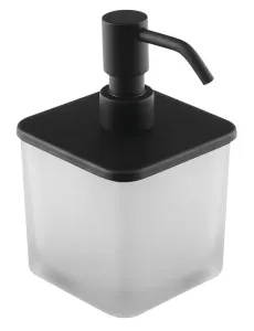 SAPHO FLORI dávkovač mýdla s pumpičkou, černá mat NDRF019/15