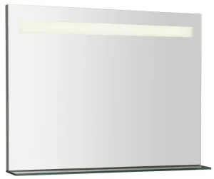 SAPHO BRETO zrcadlo s LED osvětlením a policí 800x608 BT080