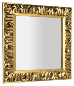 SAPHO ZEEGRAS zrcadlo ve vyřezávaném rámu 90x90cm, zlatá IN416