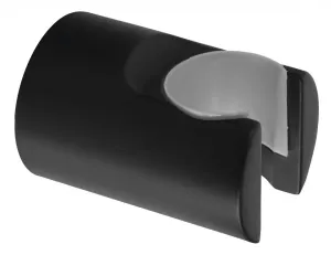 SAPHO Držák sprchy kulatý, pevný, černá mat SD715