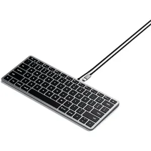Satechi Slim W1 USB-C BACKLIT Wired Keyboard - Space Grey - US