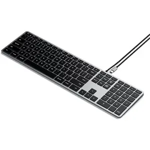Satechi Slim W3 USB-C BACKLIT Wired Keyboard - Space Grey - US #129923