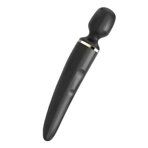 Satisfyer Wand-er Woman - nabíjecí, vodotěsný masážní vibrátor (černý)