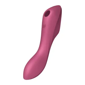 Satisfyer Curvy Trinity 3 - nabíjecí vaginální a klitorisový vibrátor (červený)