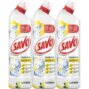 SAVO Citrón WC gel 3× 700 ml