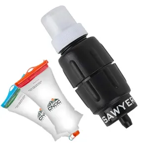 Sada vodního filtru SAWYER SP2129 MICRO + 2x Skládací láhev CNOC Vecto 2L