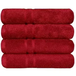 SCANquilt ručník COTTONA červená 50 × 30 cm