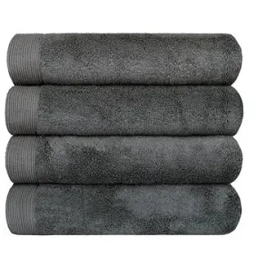 SCANquilt ručník MODAL SOFT tm. šedá 100 × 50 cm