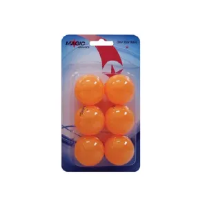 Míčky na stolní tenis MAGIC-SPORTS TT-Ball * 6ks - oranžové #1389804