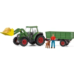 Schleich Traktor s přívěsem 42608