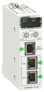 Schneider Electric Bmecra31210C Ethernet Rio Drop Adaptor W/coat, 3Port