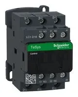 Schneider Electric Lc1D18T7 Contactor, 3Pst-No, 480V, Din Rail/panel