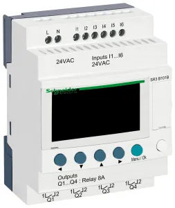 Schneider Electric Sr3B101B Compact Smart Relay, 6I/p, 4O/p Digital