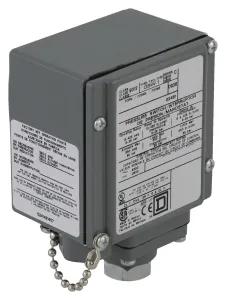 Telemecanique Sensors 9012Gbw2. Pressure Switch, Spdt, 675Psi, 125V