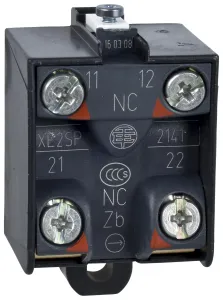 Schneider Electric Xe2Sp2141 Contact Block, 600V, 10A, 2Pole