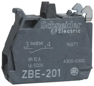 Schneider Electric Zbe1019 Contact Block, 1Pole, Screw