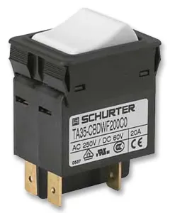 Schurter Ta35-Cbtwf200C0 Circuit Breaker, 2P, 20A