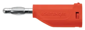 Schutzinger Fk 15 L Ni / 1 / Rt Conn, Banana, Plug, 16A, Red, Solder