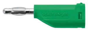 Schutzinger Fk 15 S Ni / 1 / Gn Conn, Banana, Plug, 16A, Green, Screw
