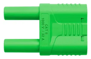 Schutzinger Skurz 6100 / 19-4 Ig 2Mb Ni / Gn Conn, Banana, Plug, 32A, Green