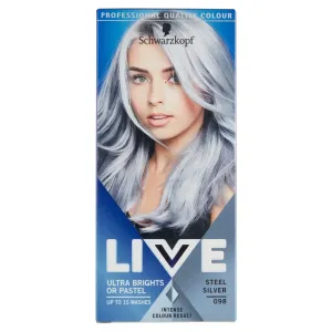 Schwarzkopf Barva na vlasy Live (Permanent Colour) 98 Silver Steel