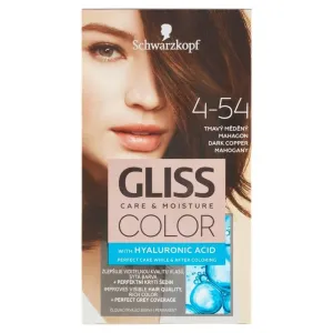 Schwarzkopf Permanentní barva na vlasy Gliss Color 4-0 Přirozený tmavě hnědý