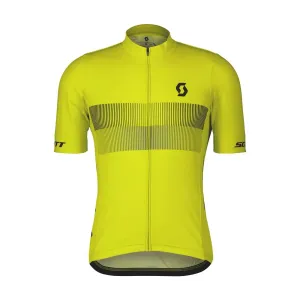 SCOTT Cyklistický dres s krátkým rukávem - RC TEAM 10 SS - žlutá/černá XL #6086650