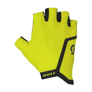 SCOTT Cyklistické rukavice krátkoprsté - PERFORM GEL SF - žlutá XL