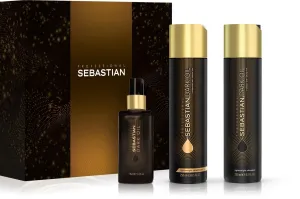 Sebastian Professional Dárková sada vyživující péče pro lesk vlasů Dark Oil