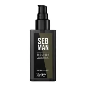 Sebastian Professional Olej na vlasy a vousy SEB MAN The Groom (Hair & Beard Oil) 30 ml