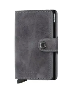 Nadměrná velikost: Secrid, Kožená peněženka, s ochranou karet Grey #4796108