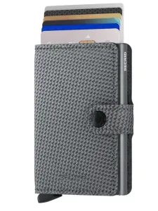 Nadměrná velikost: Secrid, Peněženka s karbonovým vzhledem a ochranou karet Grey #4455109