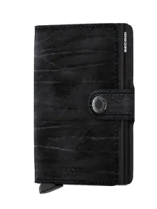 Nadměrná velikost: Secrid, Peněženka s vintage vzhledem a ochranou karet černá #4454046