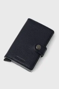 Kožená peněženka Secrid dámská, tmavomodrá barva, MVG.NAVY.SILVER-Navy.Silve