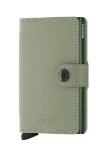 Kožená peněženka Secrid dámská, zelená barva, MC.Pistachio-PISTACHIO