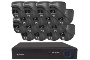 Securia Pro kamerový systém NVR16CHV5S-B DOME smart, černý Pevný disk: 2TB