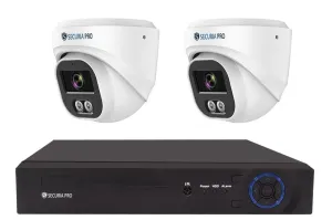 Securia Pro kamerový systém NVR2CHV4S-W DOME smart, bílý Pevný disk: 8TB