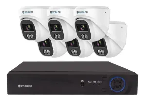 Securia Pro kamerový systém NVR6CHV5S-W DOME smart, bílý Nahrávanie: bez disku