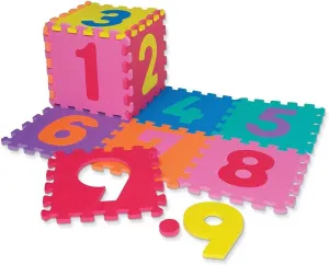 Dětská hrací podložka s čísly Sedco 30×30×1,2 cm - 12ks