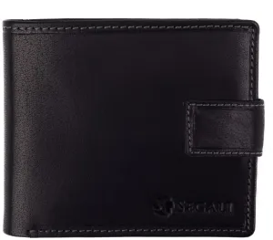 SEGALI Pánská peněženka kožená 491 černá