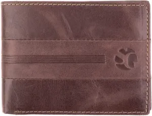 SEGALI Pánská peněženka kožená 966 hnědá