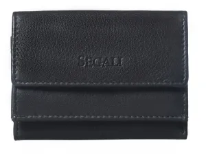SEGALI Dámská kožená peněženka 1756 black #1887763