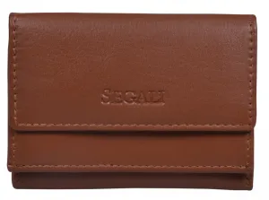 SEGALI Dámská kožená peněženka 1756 cognac