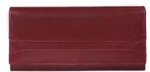 SEGALI Dámská kožená peněženka 2025 A cherry red