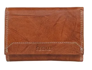 SEGALI Dámská kožená peněženka 7023 Z tan