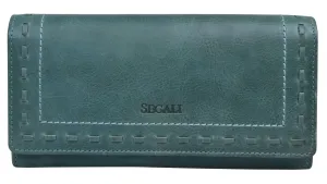 Dámská kožená peněženka SEGALI 7052 zelená