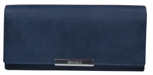 SEGALI Dámská kožená peněženka 7066 indigo