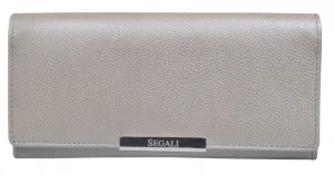 Dámská kožená peněženka SEGALI 7066 stříbrná