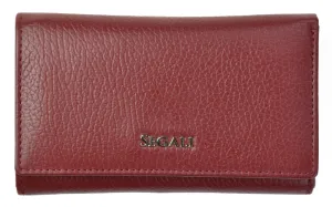 SEGALI Dámská kožená peněženka 7074 bordo