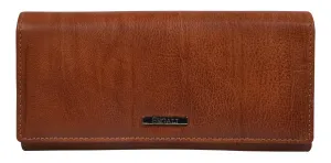 SEGALI Dámská kožená peněženka 7120 cognac